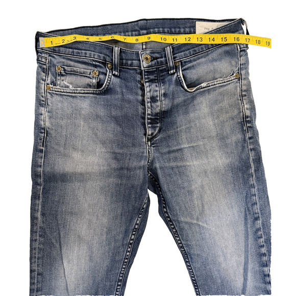 Rag & Bone Jeans Mens 33 Blue Extra Slim Bayview M1224K510BYV Stretch Denim - Picture 6 of 9